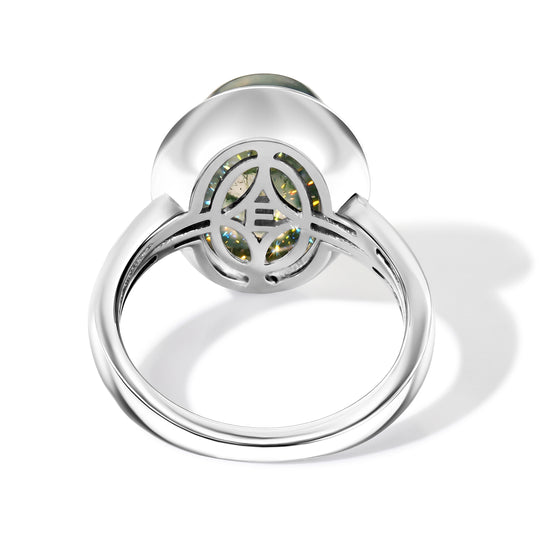 EVER TRUE Moosachat Ring Reine Bronze (Größe 19.00) ca. 6,01 ct
