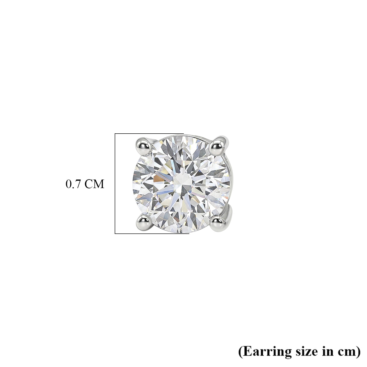 LUXURIANT DIAMOND - Lab Grown Diamant 100 Facetten-GH Ohrringe 925 Silber Rhodiniert ca. 2,11 ct.