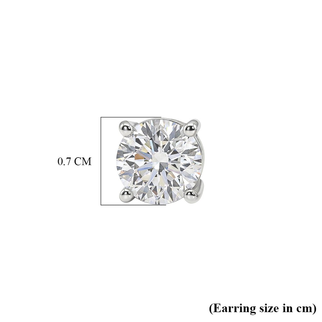 LUXURIANT DIAMOND - Lab Grown Diamant 100 Facetten-GH Ohrringe 925 Silber Rhodiniert ca. 2,11 ct.