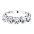D'Joy Moissanit Ring 925 Silber Rhodiniert (Größe 17.00) ca. 2,56 ct