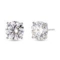 D'Joy Moissanit Ohrringe 925 Silber Rhodiniert ca. 10.08 ct