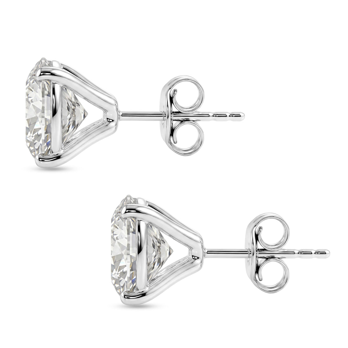 D'Joy Moissanit Ohrringe 925 Silber Rhodiniert ca. 10.08 ct