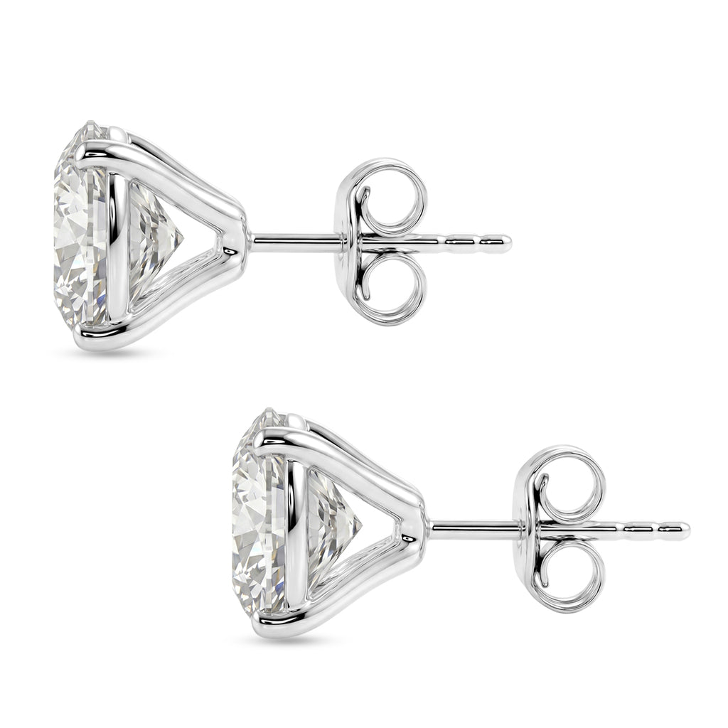 D'Joy Moissanit Ohrringe 925 Silber Rhodiniert ca. 10.08 ct