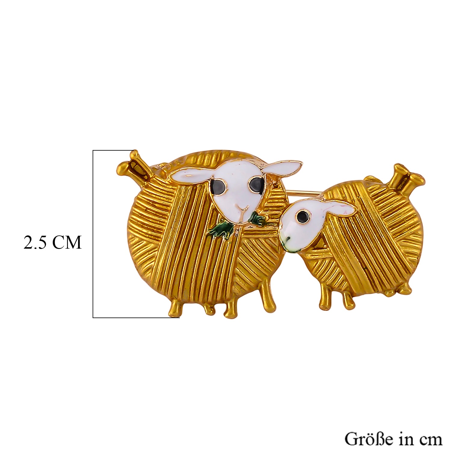 Reine Legierung Emailliert Brosche 10,50g