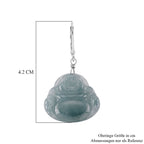 D'Joy Natürlicher Olmek Jadeit Ohrringe 925 Silber Rhodiniert ca. 20.00 ct