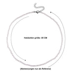 Ceylon Regenbogen Mondstein Halskette ca. 45 cm 316L Edelstahl ca. 40.00 ct