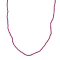 Ceylon Rubin Halskette ca. 45 cm 316L Edelstahl ca. 28.00 ct