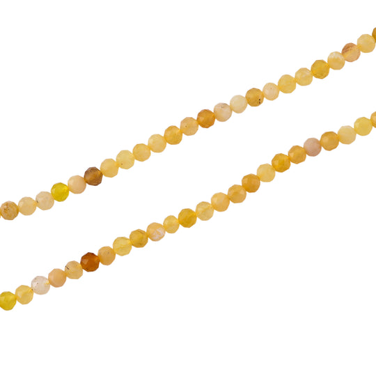 Gelber Opal Halskette ca. 45 cm 316L Edelstahl ca. 35.00 ct