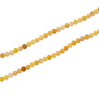Gelber Opal Halskette ca. 45 cm 316L Edelstahl ca. 35.00 ct