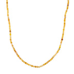 Gelber Opal Halskette ca. 45 cm 316L Edelstahl ca. 35.00 ct