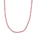 Natürlicher Argentinien Rhodochrosit Halskette ca. 45 cm 316L Edelstahl ca. 60.00 ct