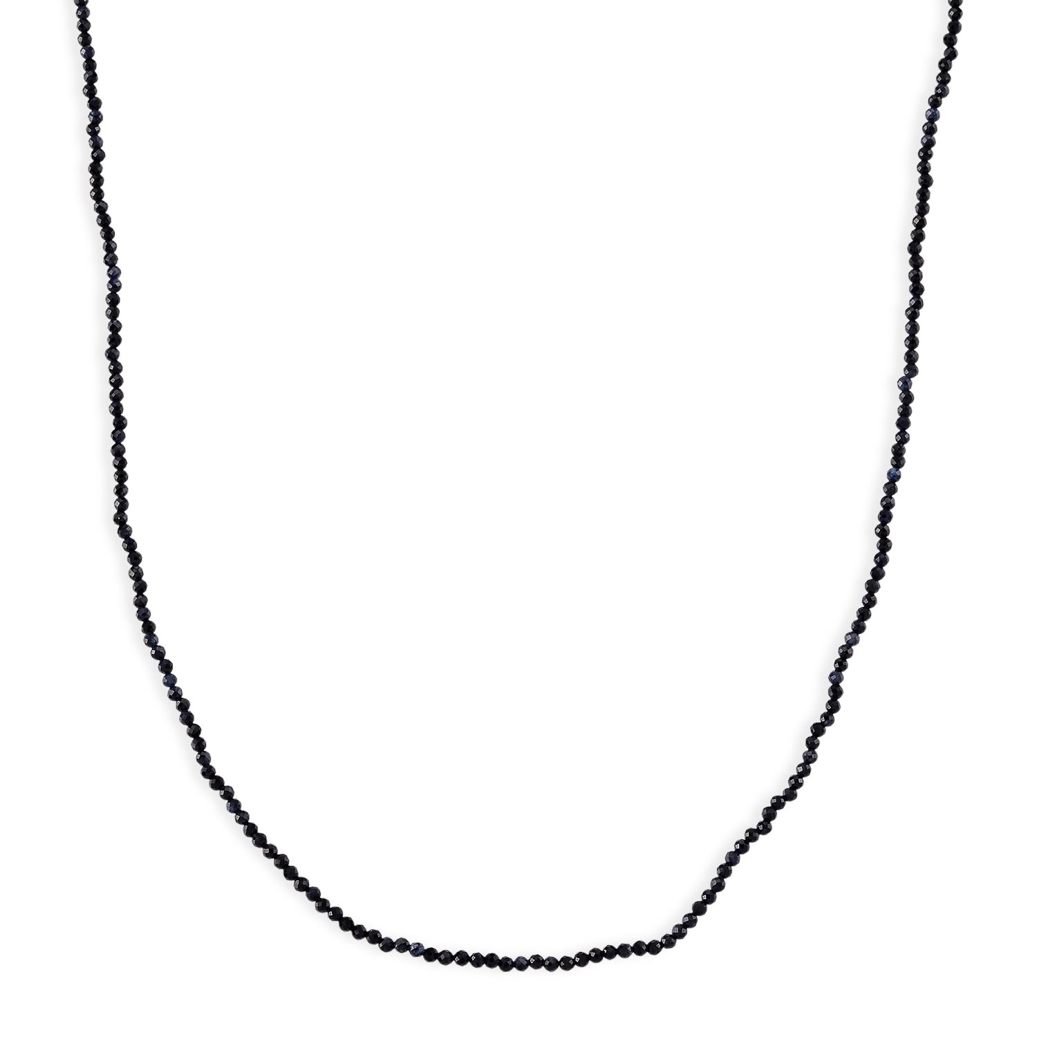 D'Joy Ceylon-Saphir Halskette, flexibel, 925 Silber Vergoldet ca. 20.00 ct