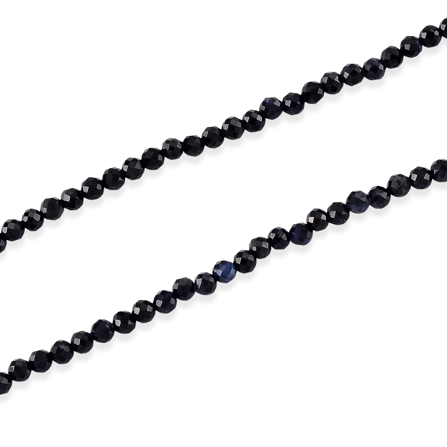 D'Joy Ceylon-Saphir Halskette, flexibel, 925 Silber Vergoldet ca. 20.00 ct