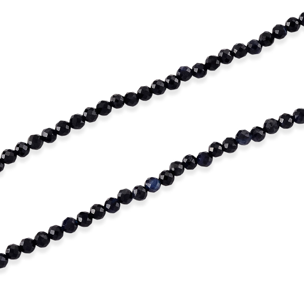 D'Joy Ceylon-Saphir Halskette, flexibel, 925 Silber Vergoldet ca. 20.00 ct