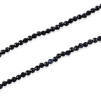 D'Joy Ceylon-Saphir Halskette, flexibel, 925 Silber Vergoldet ca. 20.00 ct
