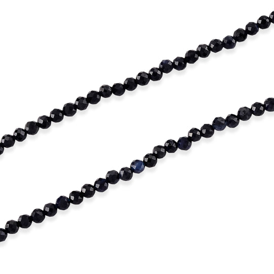 D'Joy Ceylon-Saphir Halskette, flexibel, 925 Silber Vergoldet ca. 20.00 ct