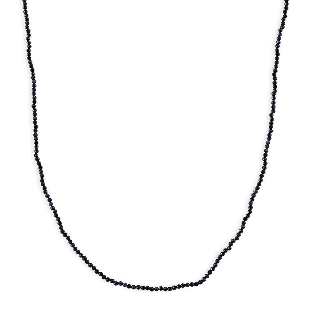 D'Joy Ceylon-Saphir Halskette, flexibel, 925 Silber Vergoldet ca. 20.00 ct