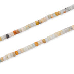Mehrfarbiger Amazonit Halskette ca. 45 cm 316L Edelstahl ca. 65.00 ct