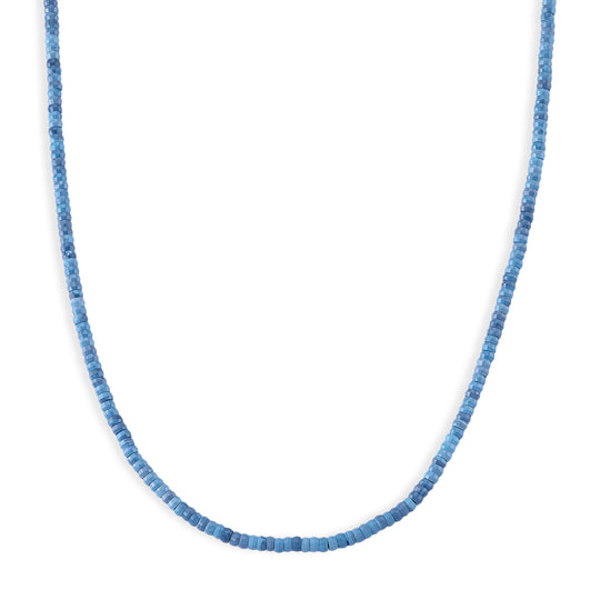 Blauer Sodalith Halskette ca. 45 cm 316L Edelstahl ca. 65.00 ct