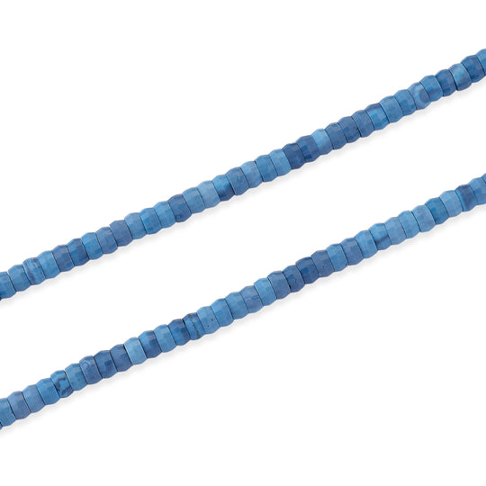 Blauer Howlit Halskette ca. 45 cm 316L Edelstahl ca. 65.00 ct