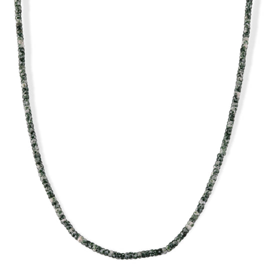Blauer Howlit Halskette ca. 45 cm 316L Edelstahl ca. 65.00 ct