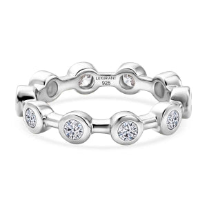 LUXURIANT DIAMOND - Lab Grown Diamant SI-GH Ring 925 Silber 750 Gelbgold vermeil (Größe 19.00) ca. 1.13 ct