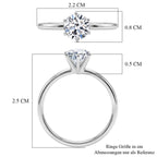 LUXURIANT DIAMOND - Lab Grown Diamant VS-EF SGL zertifiziert Ring 950 Platin (Größe 17.00) ca. 1.00 ct
