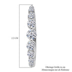 LUXURIANT DIAMOND - Lab Grown Diamant SI-GH Ohrringe 925 Silber 750 Gelbgold vermeil ca. 1.05 ct