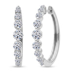 LUXURIANT DIAMOND - Lab Grown Diamant SI-GH Ohrringe 925 Silber 750 Gelbgold vermeil ca. 1.05 ct