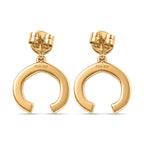 D'Joy AAA Kagem Sambischer Smaragd Ohrringe 925 Silber 750 Gelbgold vermeil ca. 0.93 ct
