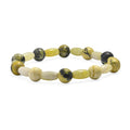 Serpentin, Gelbes Türkis Armband Flexibel cm ca. 100.00 ct