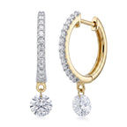 LUXURIANT DIAMOND - Lab Grown Diamant VS-GH Ohrringe 925 Silber 750 Gelbgold vermeil ca. 1,00 ct.