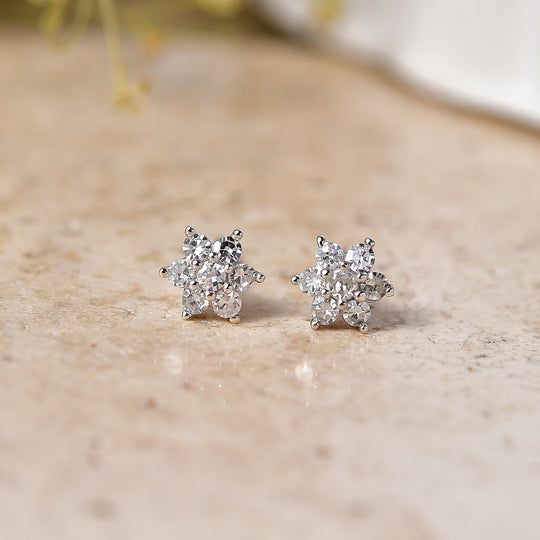 LUXURIANT DIAMOND - Lab Grown Diamant SI-GH Ohrringe 925 Silber 750 Vergoldet ca. 0,20 ct.