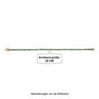 D'Joy AAA Kagem Sambischer Smaragd Armband ca. 20 cm 925 Silber 750 Gelbgold vermeil ca. 7,29 ct.