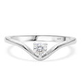 LUXURIANT SI-GH Labor Diamant Ring, 925 Silber rhodiniert - 0,25 ct.