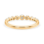 LUXURIANT DIAMOND - Lab Grown Diamant SI-GH SGL zertifiziert Ring 925 Silber 750 Gelbgold vermeil (Größe 18.00) ca. 0.50 ct