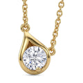 D'Joy 100 Facetten Moissanit Halskette ca. 50 cm 925 Silber 750 Vergoldet ca. 0,81 ct.