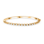 EVER TRUE Moissanit Armreif ca. 19 cm 950 Kupfer ca. 1,34 ct.