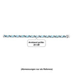D'Joy AA Larimar, Neon Apatit Armband ca. 20 cm 925 Silber Rhodiniert