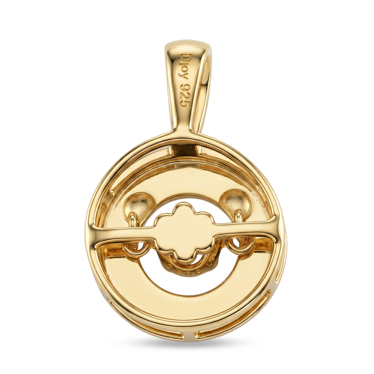 D'Joy AA Natürlicher Peridot Anhänger 925 Silber Gold ca. 0.29 ct