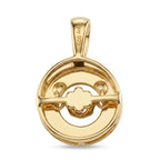 D'Joy AA Natürlicher Peridot Anhänger 925 Silber Gold ca. 0.29 ct