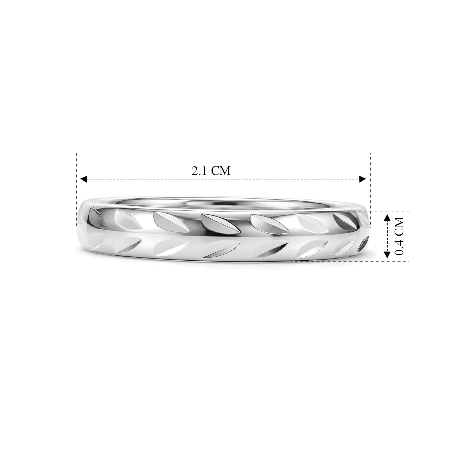 Designer Inspirierter Diamantschliff Ring, 925 Silber Platiniert, (Größe 21.00)