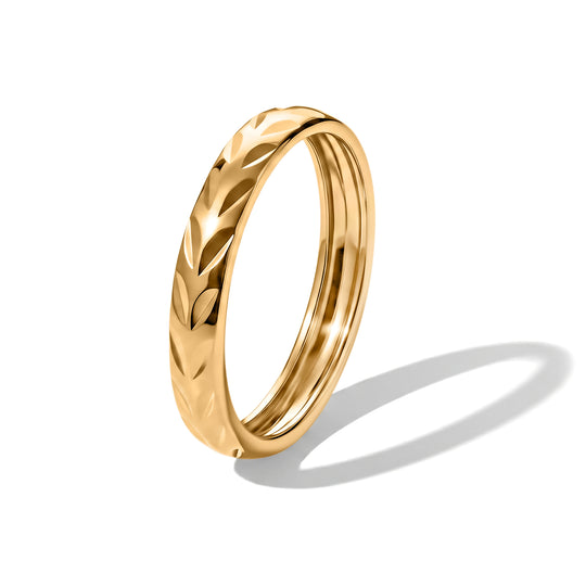 Designer Inspirierter Diamantschliff Ring, 925 Silber vergoldet, (Größe 16.00)