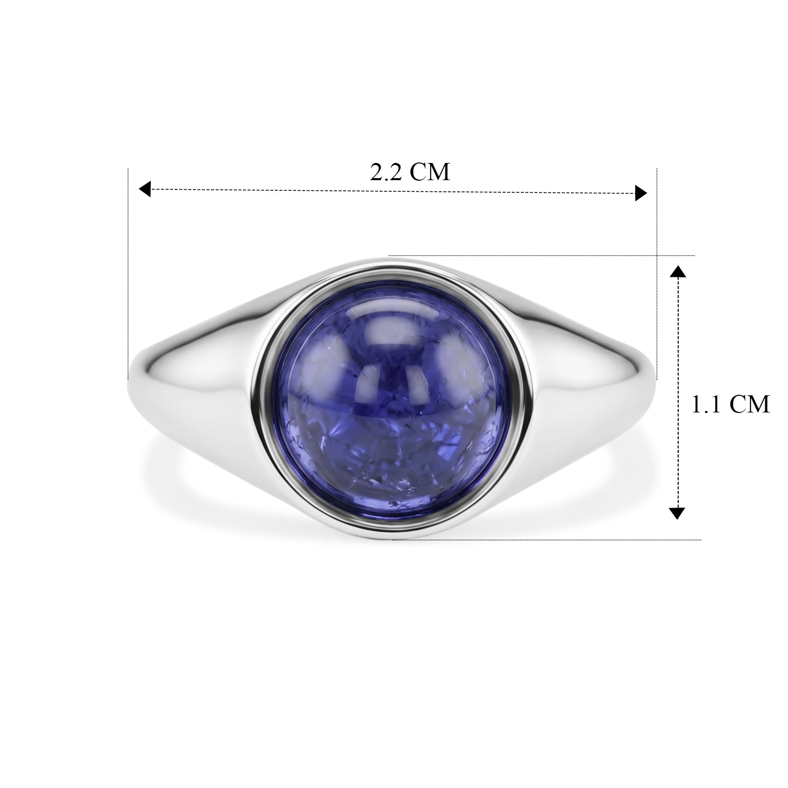 D'Joy AA Afrikanischer Rubin (Fissure gefüllt) Ring 925 Silber 750 Gelbgold vermeil (Größe 17.00) ca. 3,61 ct