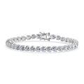 D'Joy Moissanit Armband ca. 20 cm 925 Silber Rhodiniert ca. 16,94 ct.