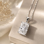 LUXURIANT DIAMOND - Lab Grown Diamant IGI zertifiziert VS-G Anhänger 925 Silber Rhodiniert ca. 10.06 ct