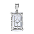 LUXURIANT DIAMOND - Lab Grown Diamant IGI zertifiziert VS-G Anhänger 925 Silber Rhodiniert ca. 10.06 ct