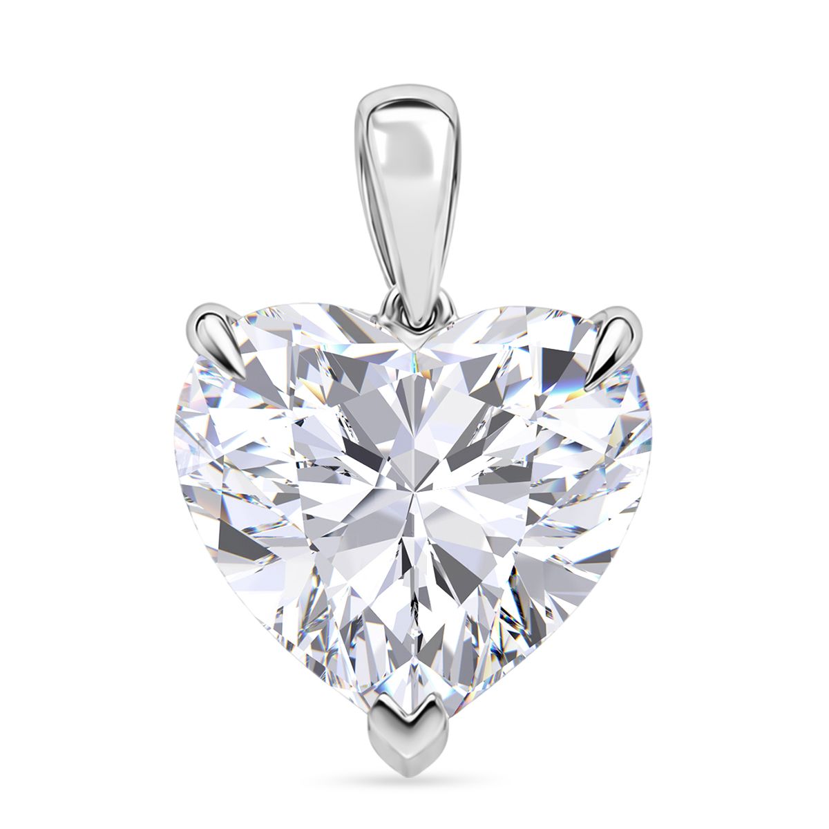 LUXURIANT DIAMOND - Lab Grown Diamant IGI zertifiziert VS-G Anhänger 925 Silber Rhodiniert ca. 10.04 ct