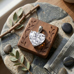 LUXURIANT DIAMOND - Lab Grown Diamant IGI zertifiziert VS-G Anhänger 925 Silber Rhodiniert ca. 10.04 ct