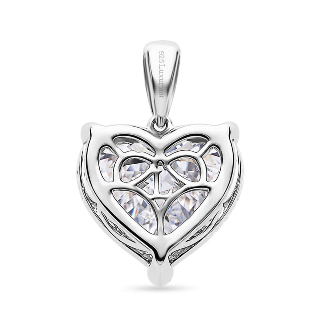 LUXURIANT DIAMOND - Lab Grown Diamant IGI zertifiziert VS-G Anhänger 925 Silber Rhodiniert ca. 10.04 ct